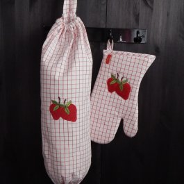 Bag for bags Strawberry, Checkered