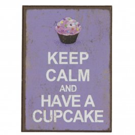 kylskåpsmagnet cupcake keep calm