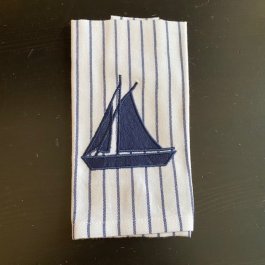 Guest towel boat, Stripe 30 x 45 cm