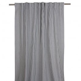 Curtain Carl, Black/white 120 x 250 cm