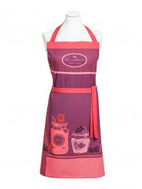 lila rosa förkläde fuits franskt damförkläde vintagestyle damförkläde värdinneförkläde