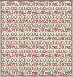 fransk kudde med vackert blomblad mönster