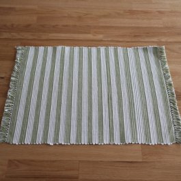 Rib Placemat lightgreen/white, 33 x 45 cm
