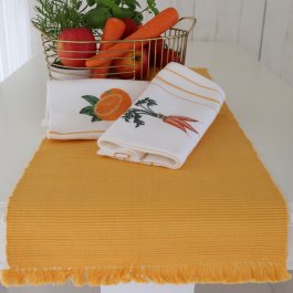 frukt textilier i lantlig stil skördefest apelsinbrodyr