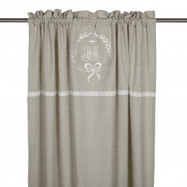 Curtain Gustavia linnebeige, 120 x 240 cm
