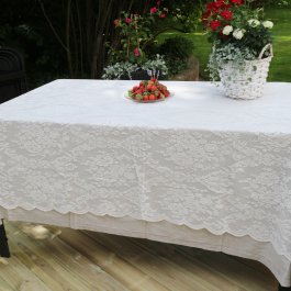 Tablecloth Inger lace, Offwhite 140 x 250 cm