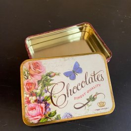 Tin jar Chocolate butterfly