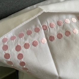 Pillowcase Pink dots, 40 x 40 cm