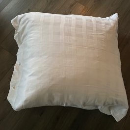 Pillowcase white square, 80 x 80 cm