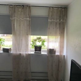 Curtain ShearAlice grey/beige, 110 x250 cm