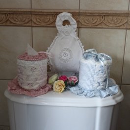 dekorativt till badrummet förvaring för toapapper