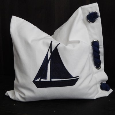Pillowcase Boat, 40 x 40 cm