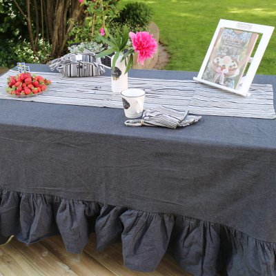 Tablecloth Alba  Flounce, 140 x 250 cm
