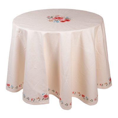 Tablecloth Heidi round,  cream170 cm
