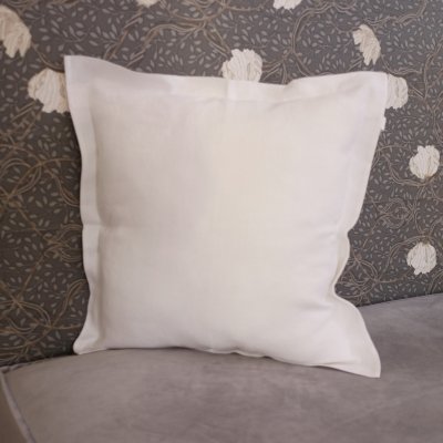 Pillowcase Silvia, White 45 x 45 cm