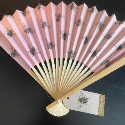 Sun fan Summer Bee, pink